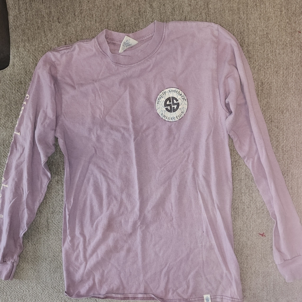 Simply Southern Lavender Long Sleeve Tee